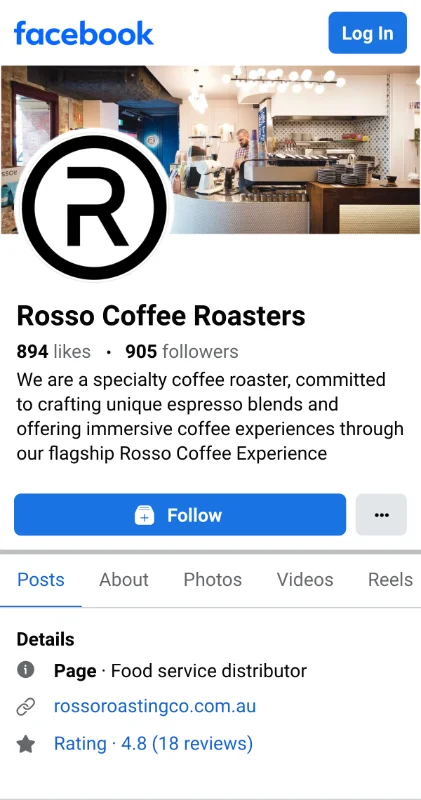 Rosso Facebook Page